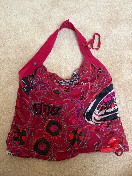 Diesel Handbags - Diesel Bohemian Red Printed Shoulder Bag